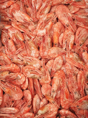 Krevetės laukinės virtos, nelukštentos, šaldytos. Dydis 50-90vnt/kg. Kaina 12 €/kg